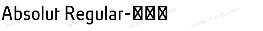 Absolut Regular字体转换